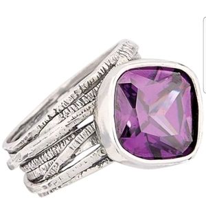 Silpada Sterling Silver Purple Quartz rung